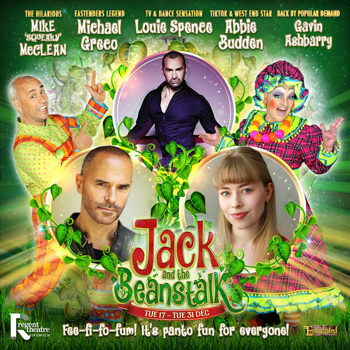 Poster for Jack and the Beanstalk at the Ipswich Regent